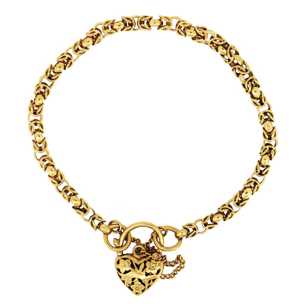 Yellow Gold Heart Bracelet Diamonds On Broadbeach